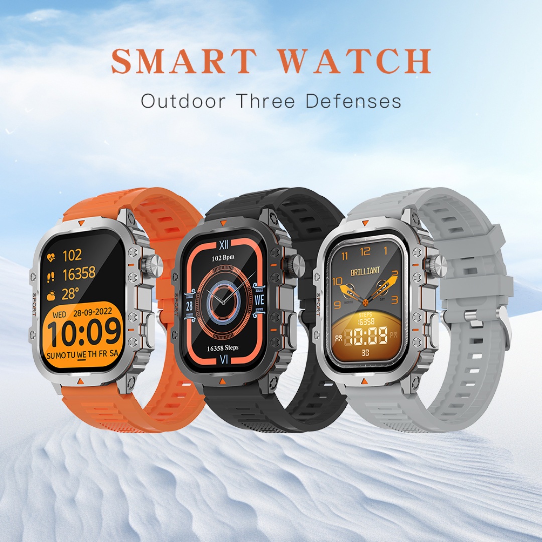 Outdoor Adventure Reservations - สมาร์ทวอท์ชสําหรับชายผจญภัยกลางแจ้ง Tracker Step Calorie Counter Heart
