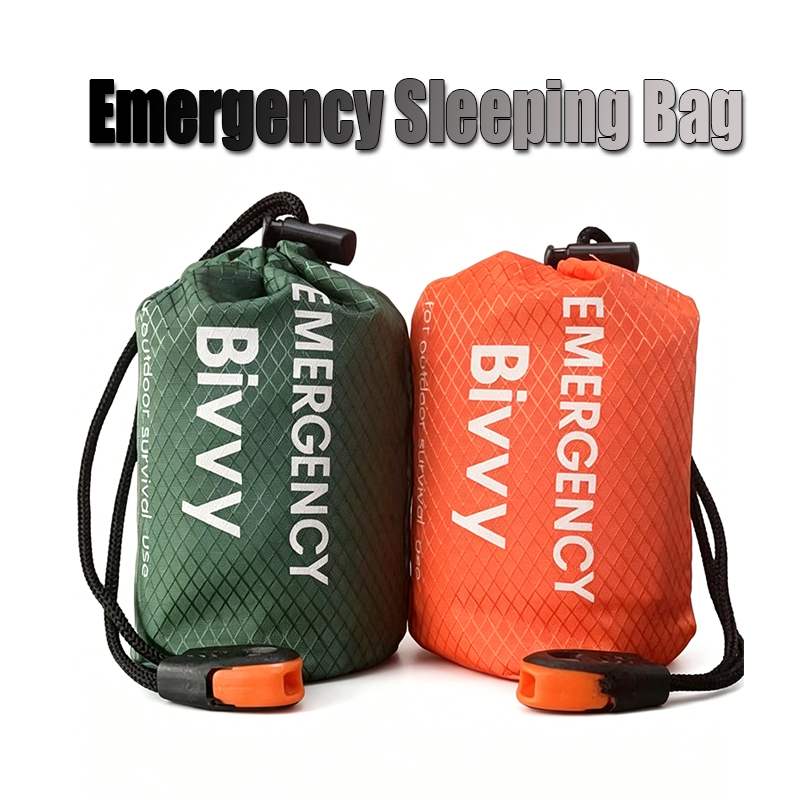 Bivy Sack Lightweight - ถุงนอนฉุกเฉิน ผ้าห่มเอาตัวรอด ผ้าไมลาร์เก็บความร้อน ถุงนอนแบบพกพา น้ำหนักเบา กันน้ำ