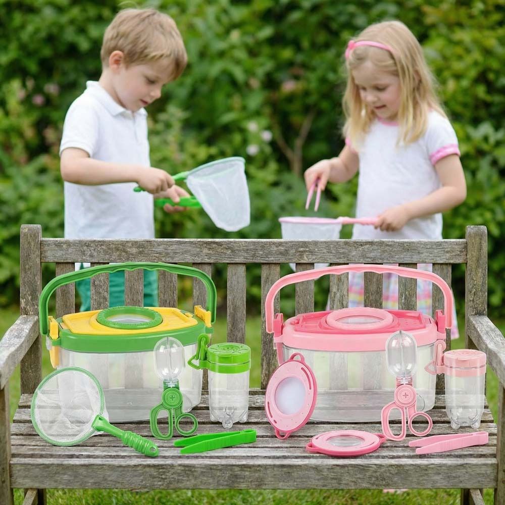 Outdoor Adventure Box - ชุดอุปกรณ์ผจญภัยกลางแจ้งสำหรับผู้ชาย แหนบ คลิปหนีบ ของเล่น เครื่องมือสำรวจธรรมชาติ กล่องป้อนอาหาร