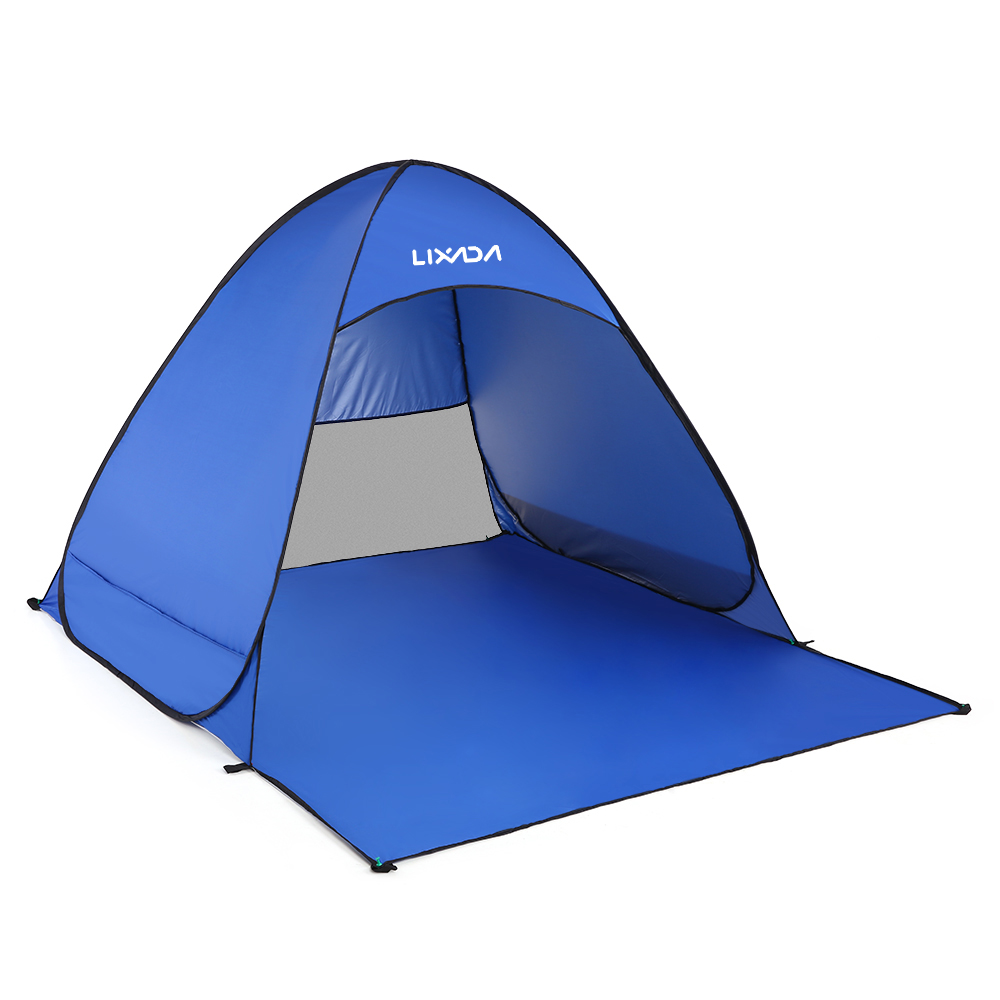 Outdoor Adventure Tent - Lixada เต็นท์ชายหาดกางอัตโนมัติแบบทันทีน้ำหนักเบา, เต็นท์ตกปลาตั้งแคมป์ป้องกันรังสียูวีกลางแจ้งที่พักกันแดด