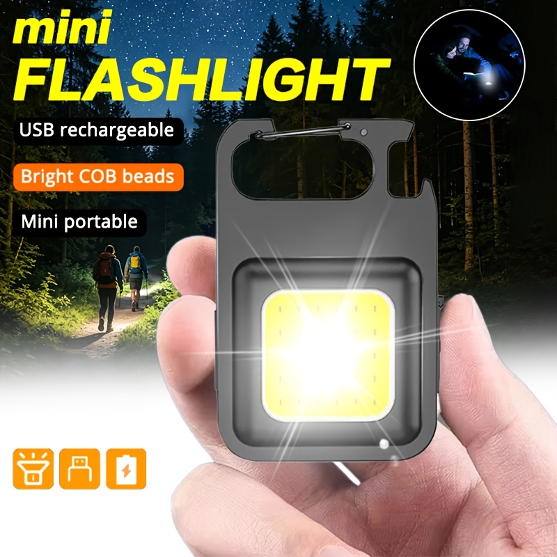 Outdoor Adventurer - ไฟฉายพกพาแบบพวงกุญแจ มินิอเนกประสงค์ ไฟฉายแคมป์ปิ้ง ชาร์จ USB ได้