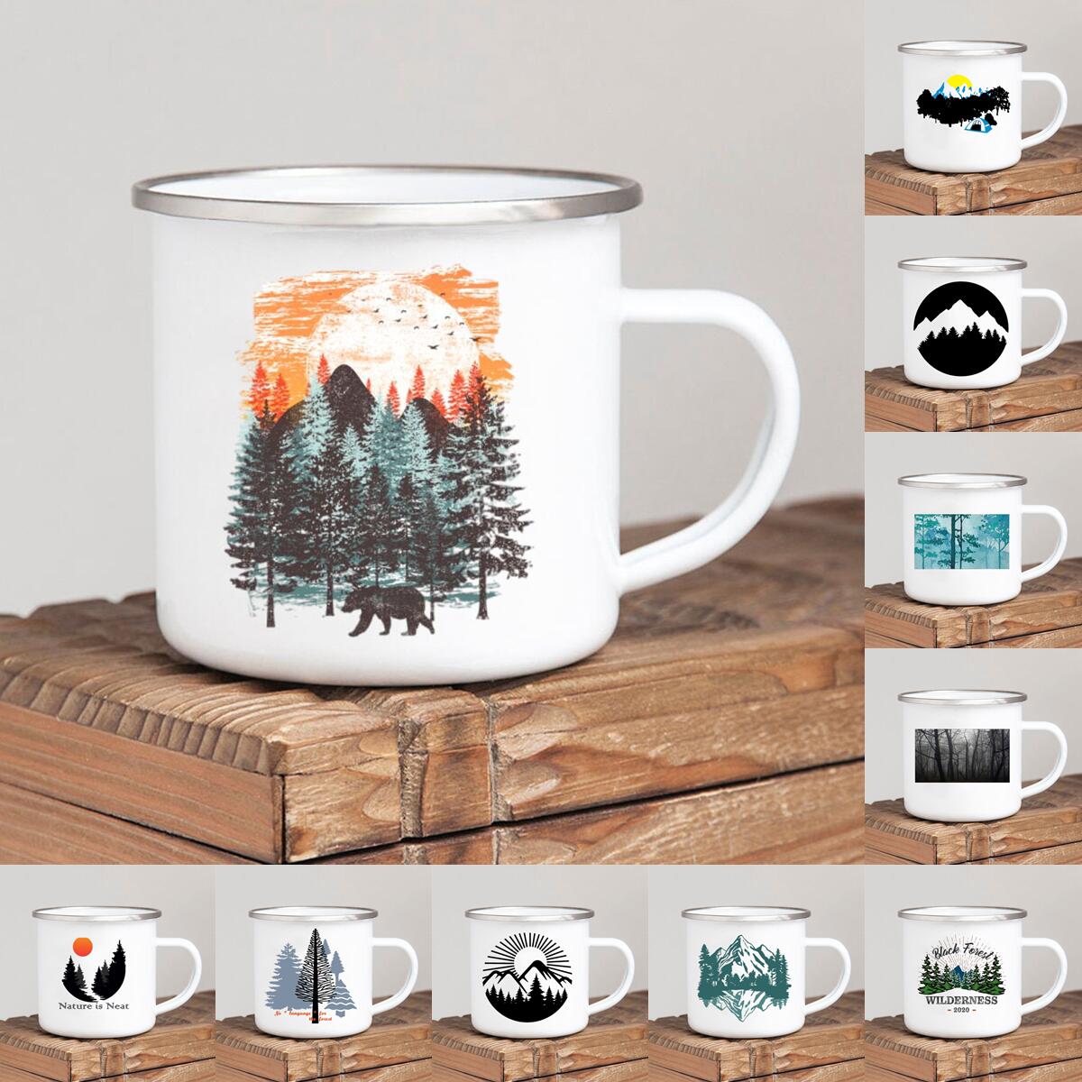 Outdoor Adventure Ideas - Forest Camp เคลือบแก้วกาแฟ Adventure Together Camping