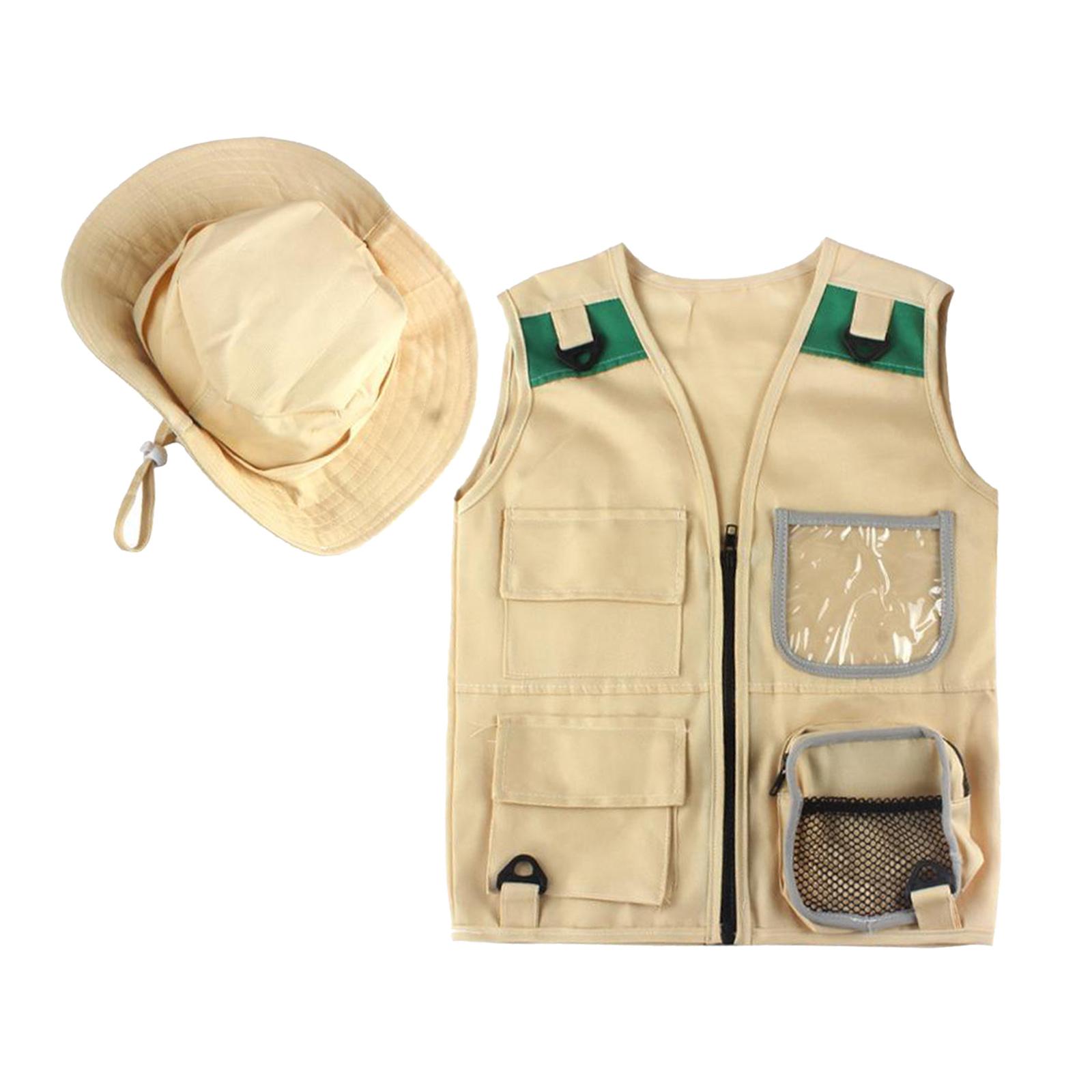 Outdoor Adventure Kit For Boys - Safari เด็กกลางแจ้ง Explorer ชุด Cargo Vest