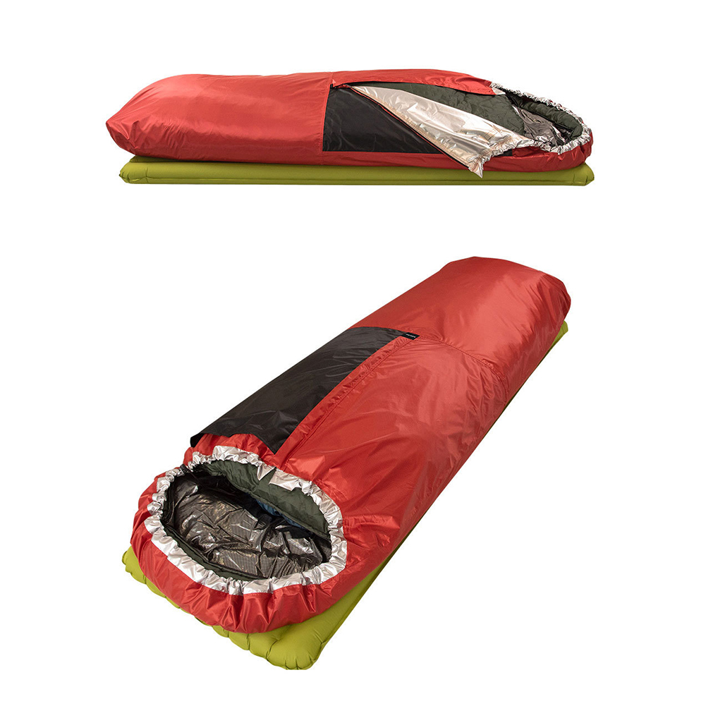 Bivy Sack Lightweight - ถุงนอนน้ำหนักเบาสำหรับสถานการณ์เอาชีวิตรอด ใช้วัสดุสะท้อนแสงเพื่อรักษาความร้อนของร่างกายในอุณหภูมิต่ำ
