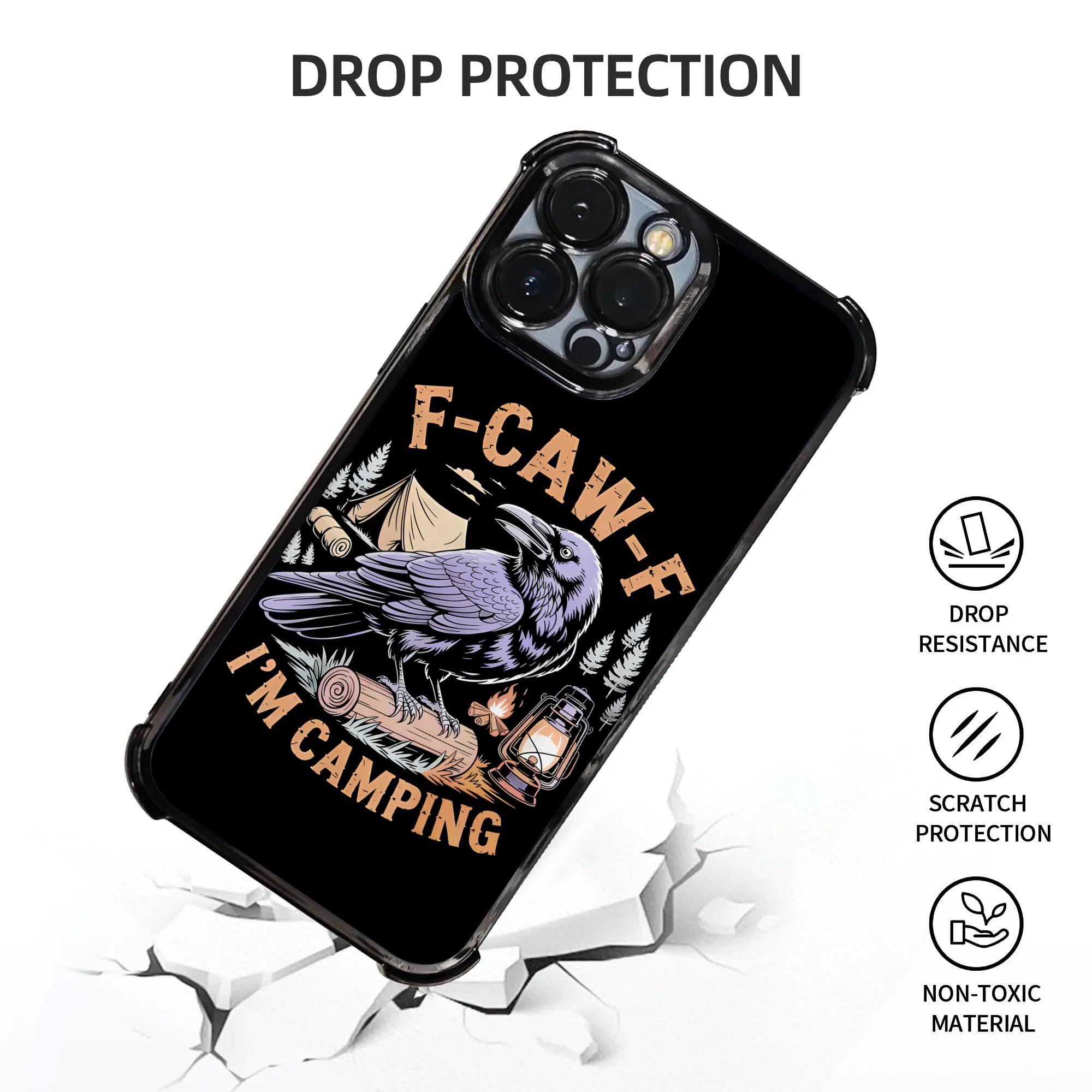 เคสโทรศัพท์ลายอีกาตลก F CAW F  - Outdoor Adventurer บทวิจารณ์และราคา