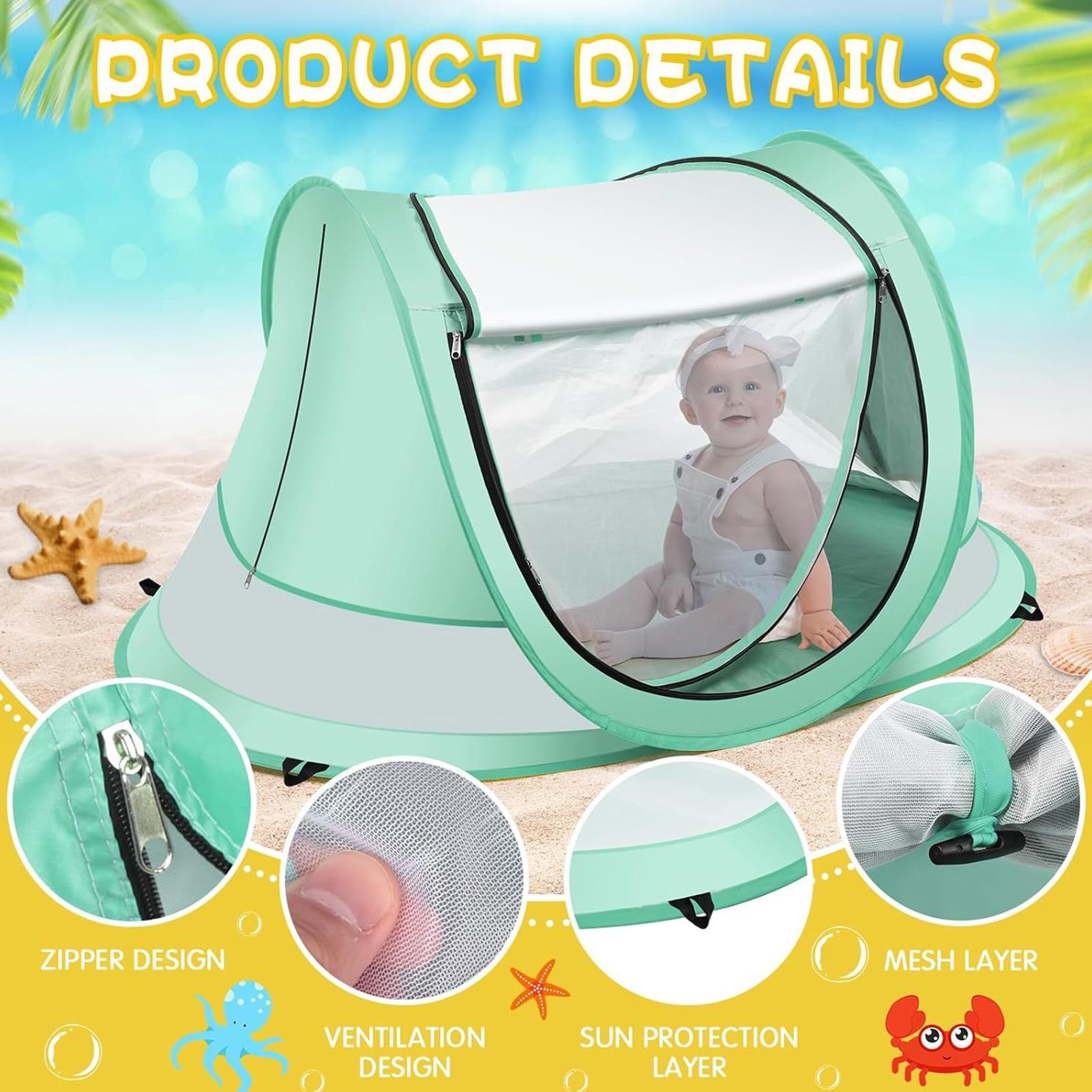 เต็นท์ชายหาดสำหรับเด็กเล็ก เต็ - Outdoor Adventure Tent บทวิจารณ์และราคา