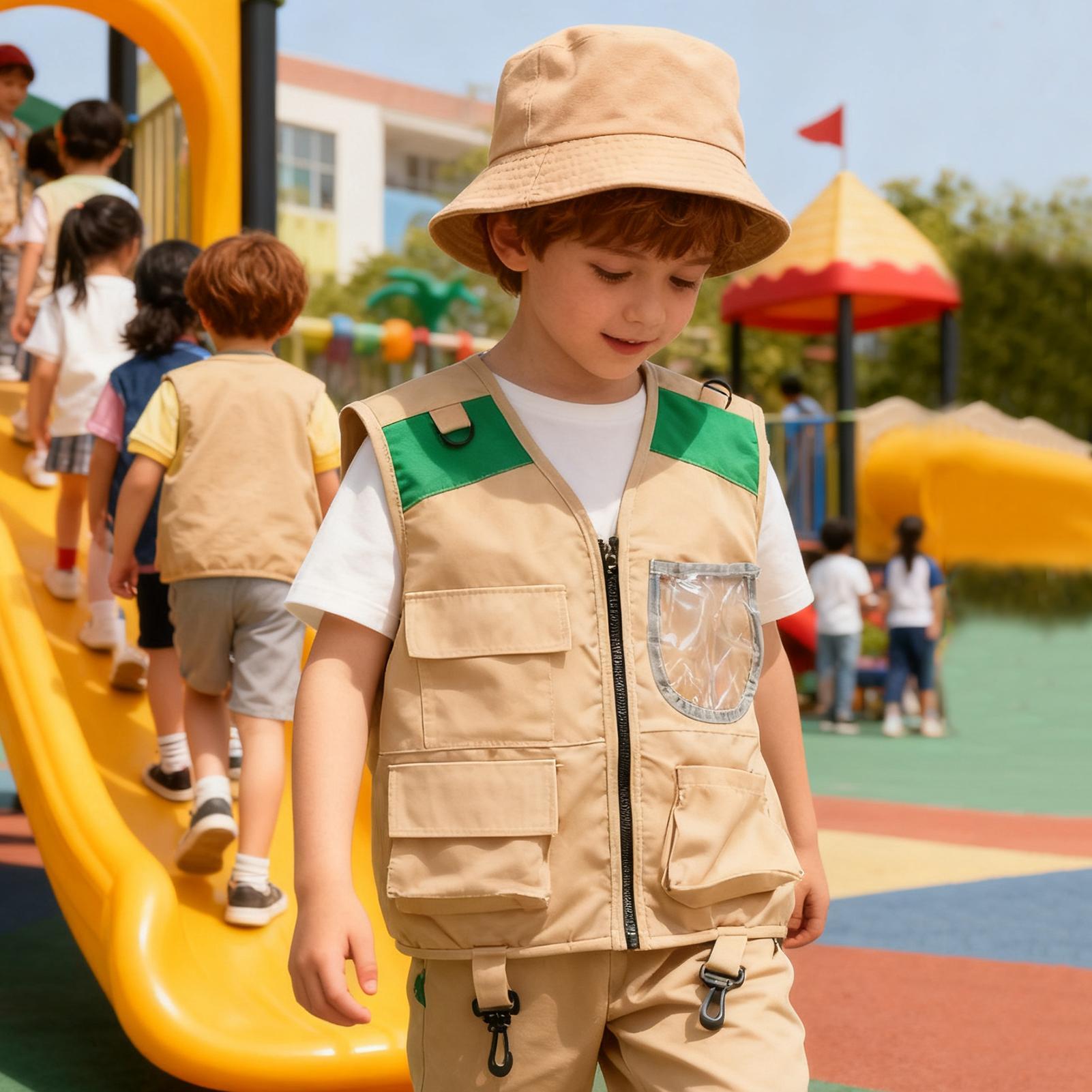 เสื้อกั๊กและหมวกนักสำรวจสำหรับ - Outdoor Adventure Kit For Boys บทวิจารณ์และราคา