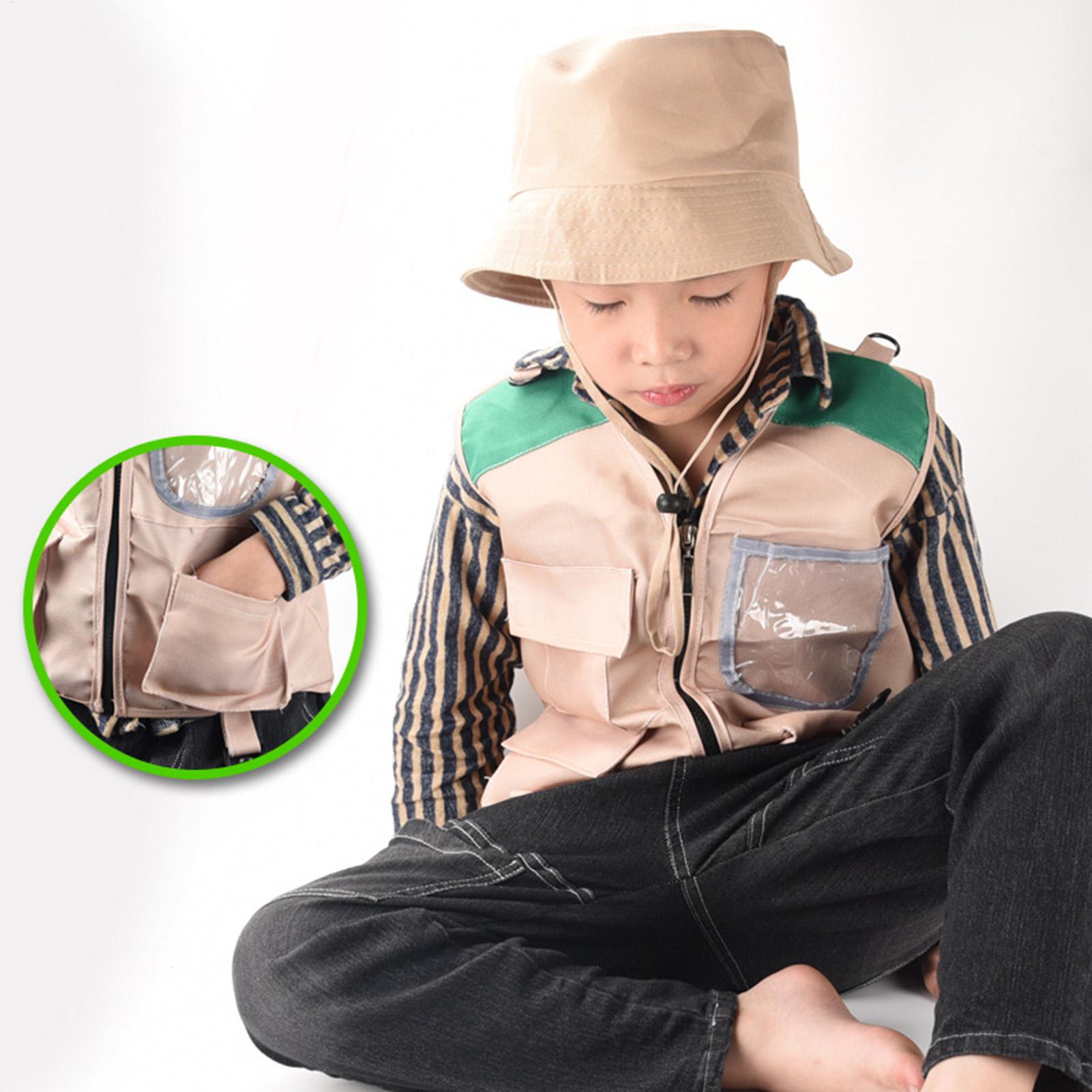 ชุดเสื้อกั๊กและหมวกนักสำรวจสำห - Outdoor Adventure Kit For Boys บทวิจารณ์และราคา