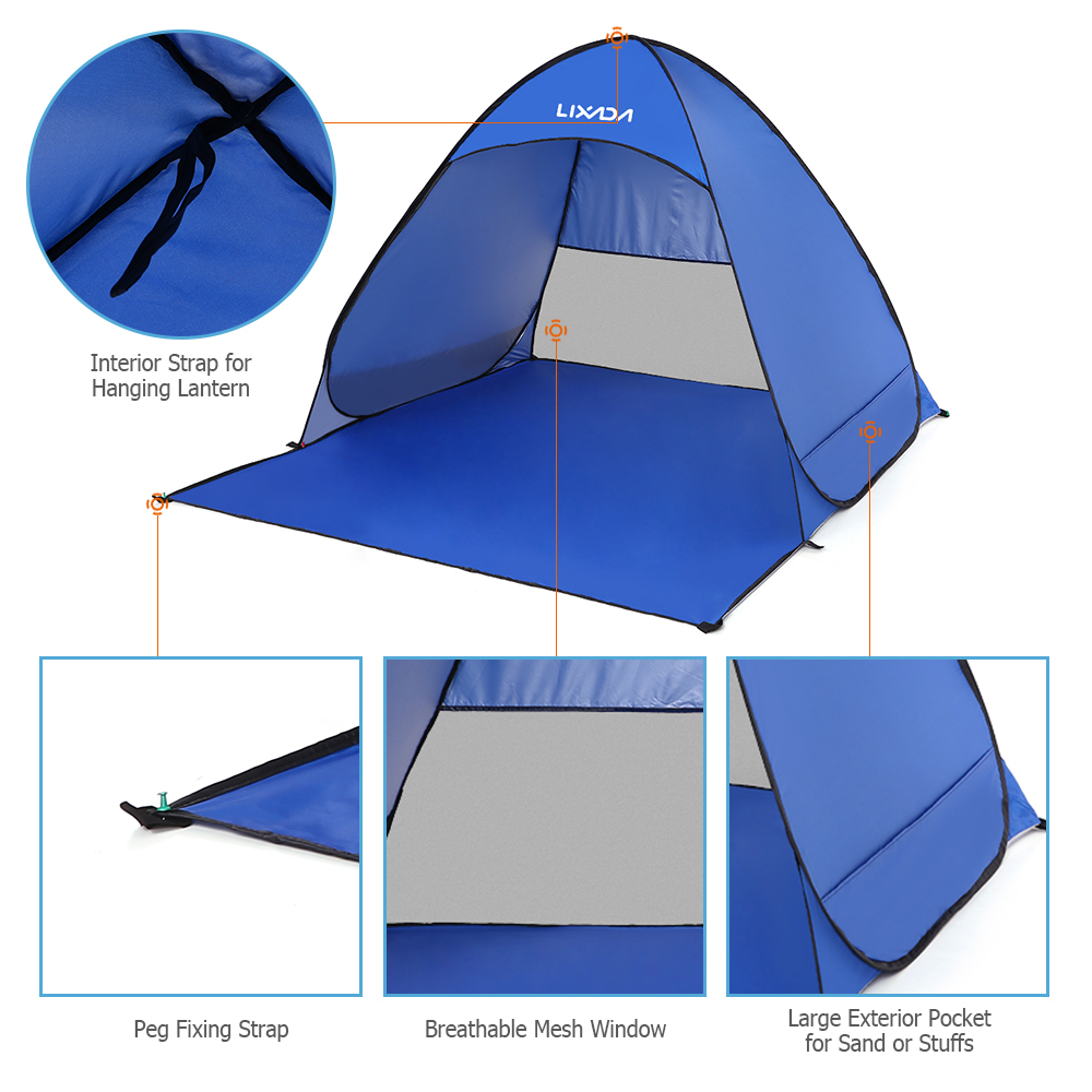 Lixada เต็นท์ชายหาดกางอัตโนมัต - Outdoor Adventure Tent บทวิจารณ์และราคา