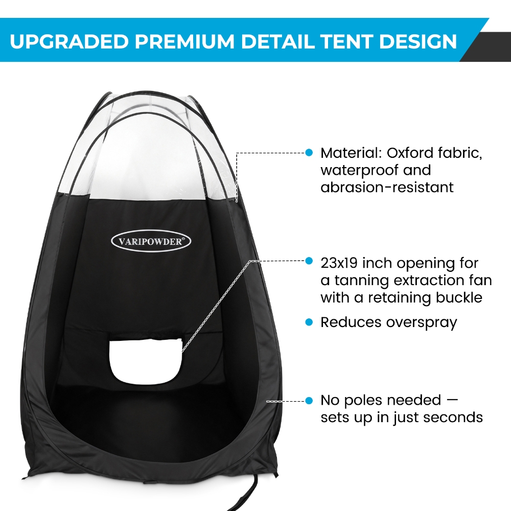 เต็นท์อาบแดดสีดำแบบพกพาสำหรับต - Outdoor Adventure Tent บทวิจารณ์และราคา