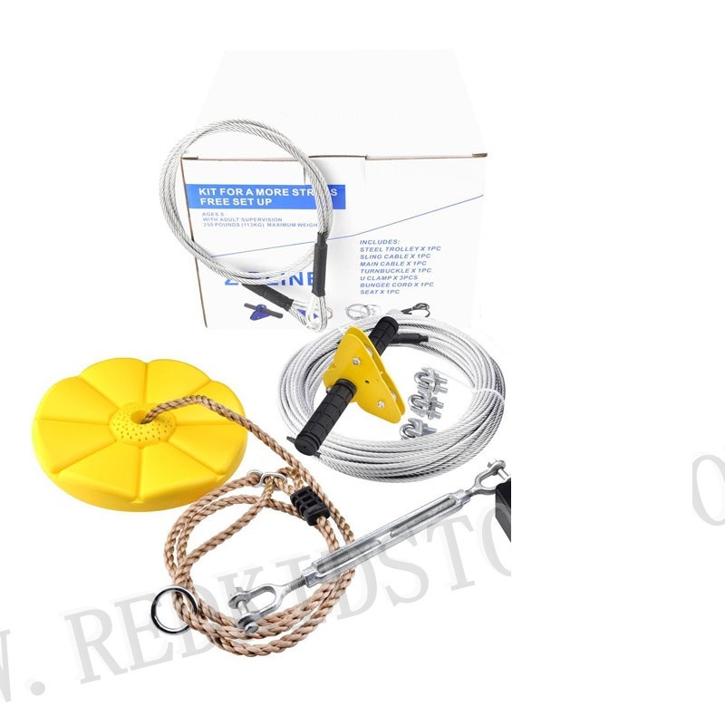ชุดสายเคเบิลซิปไลน์ CTSC 95 ฟุ - Outdoor Adventure Zipline บทวิจารณ์และราคา