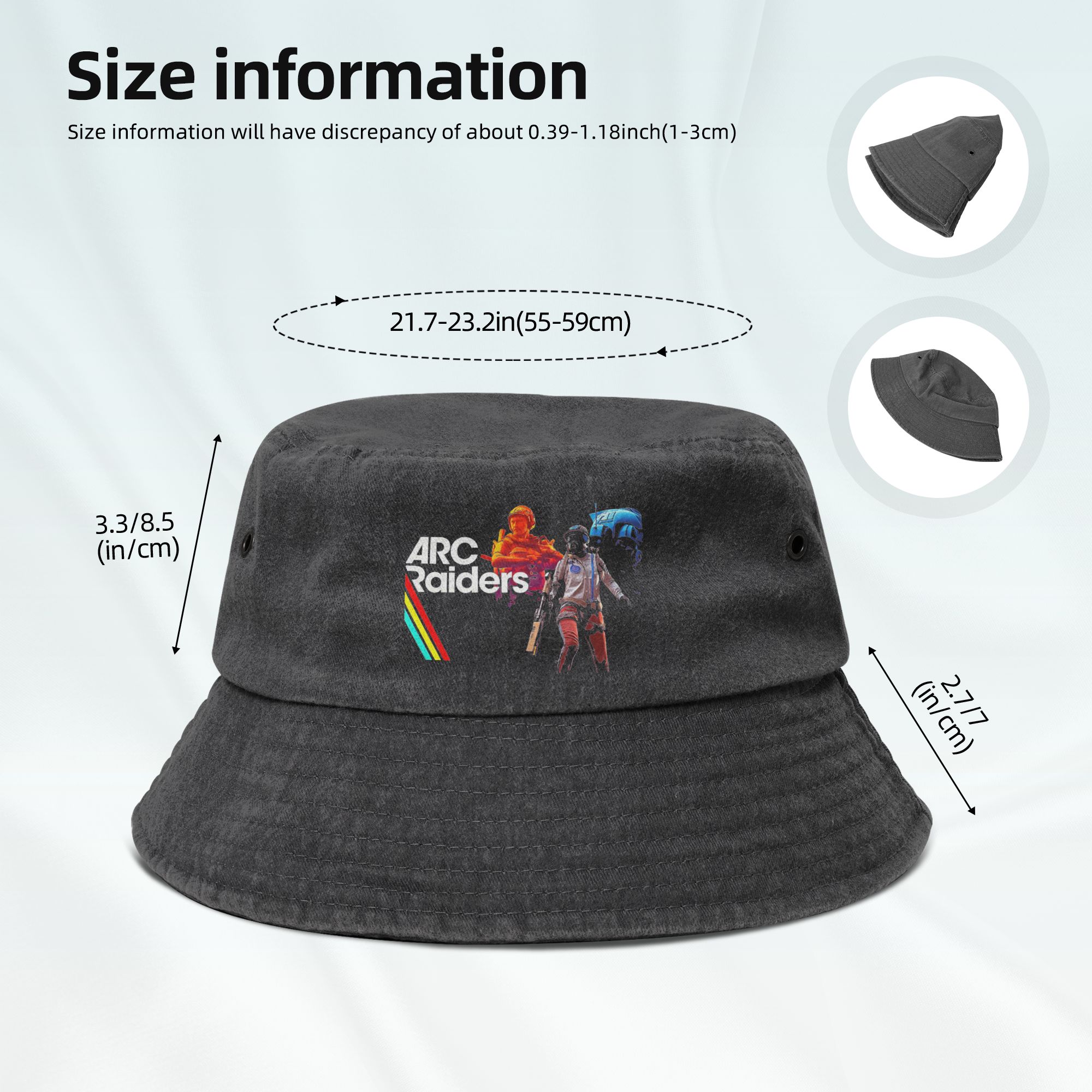 หมวกบักเก็ตยีนส์ฟอกสีสไตล์วินเ - Outdoor Adventure Ideas บทวิจารณ์และราคา