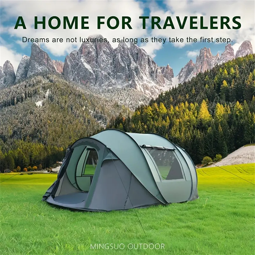 เต็นท์เปิดเร็ว 5-8 คน แบบโยนมื - Outdoor Adventure Tent บทวิจารณ์และราคา