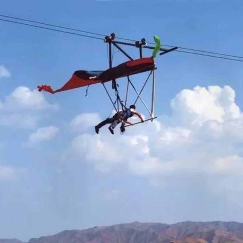 เครื่องเล่นซิปไลน์กลางแจ้ง กระ - Outdoor Adventure Zipline บทวิจารณ์และราคา