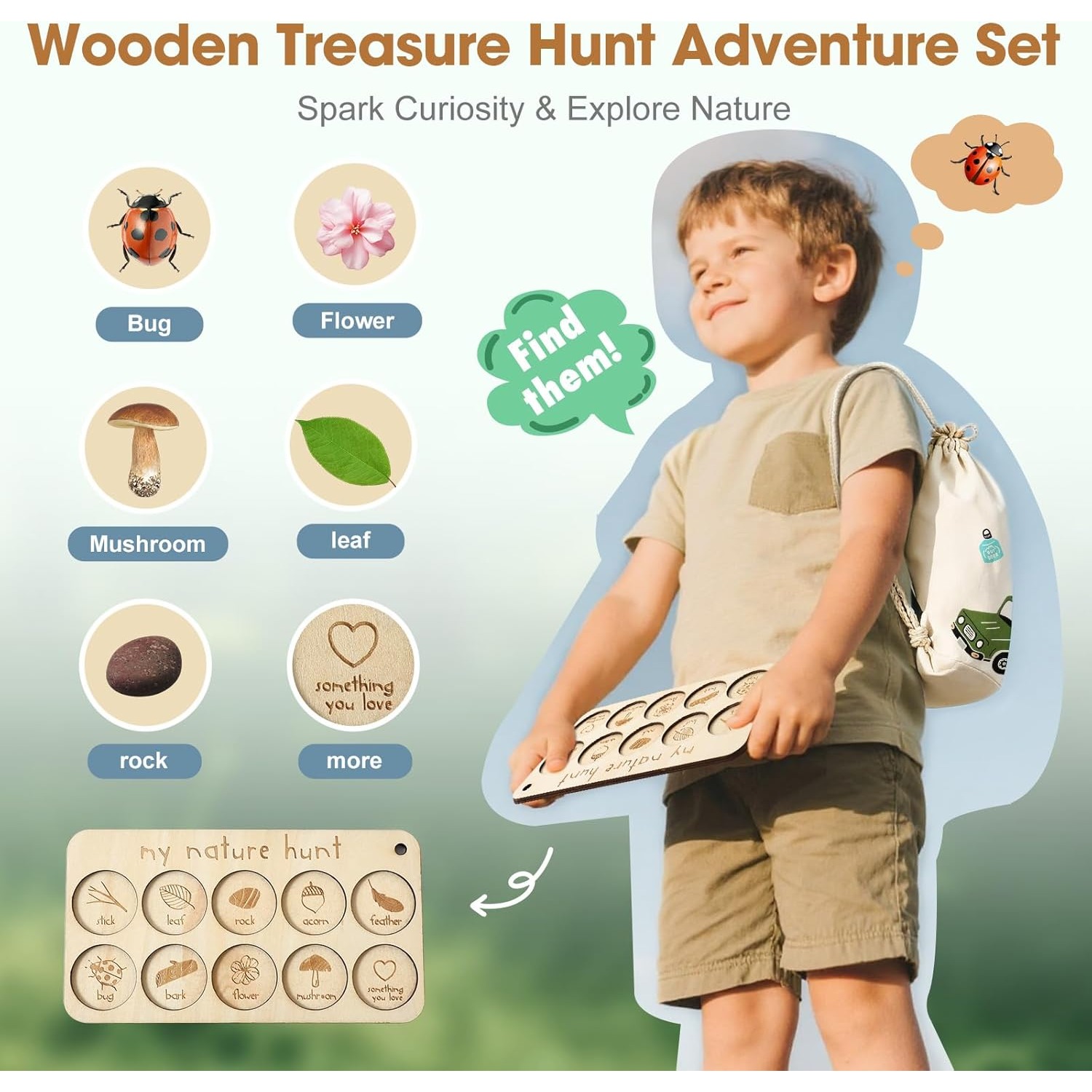 ชุดจับแมลงสำหรับเด็ก พร้อมกล่อ - Outdoor Adventure Kit For Boys บทวิจารณ์และราคา