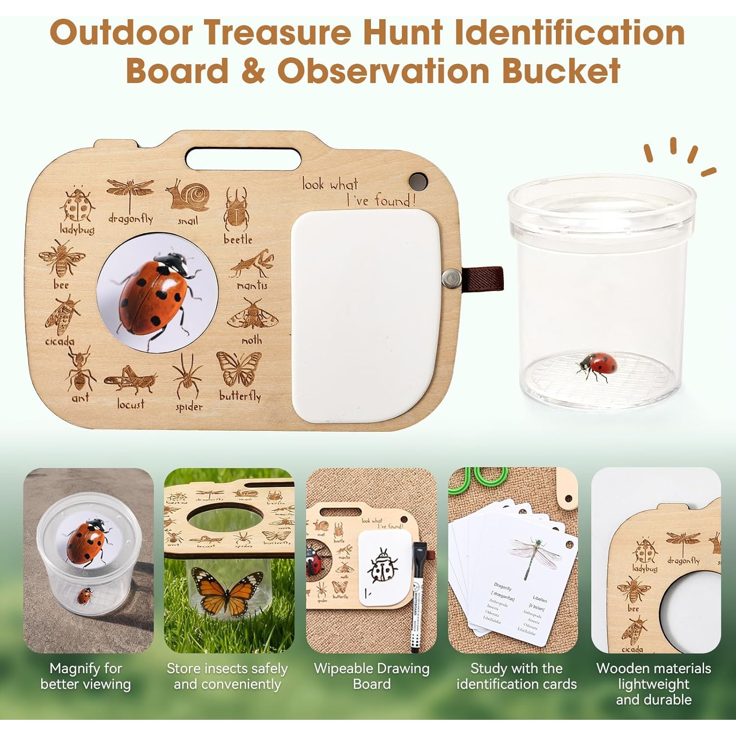 ชุดจับแมลงสำหรับเด็ก พร้อมกล่อ - Outdoor Adventure Kit For Boys บทวิจารณ์และราคา