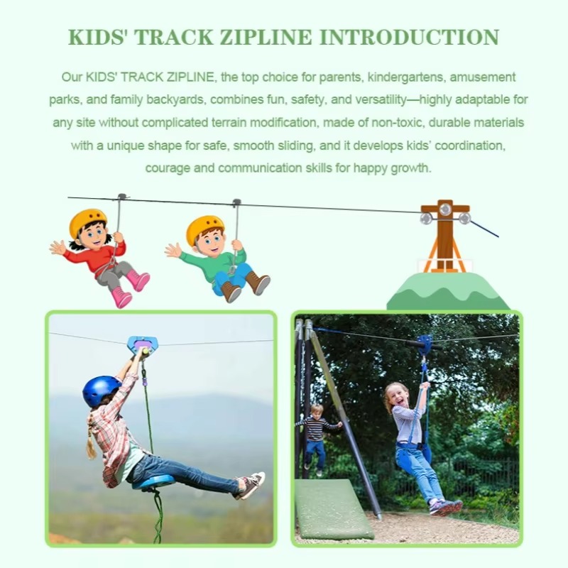 ชุดเกมซิปไลน์ ซิปไลน์กลางแจ้งพ - Outdoor Adventure Zipline บทวิจารณ์และราคา