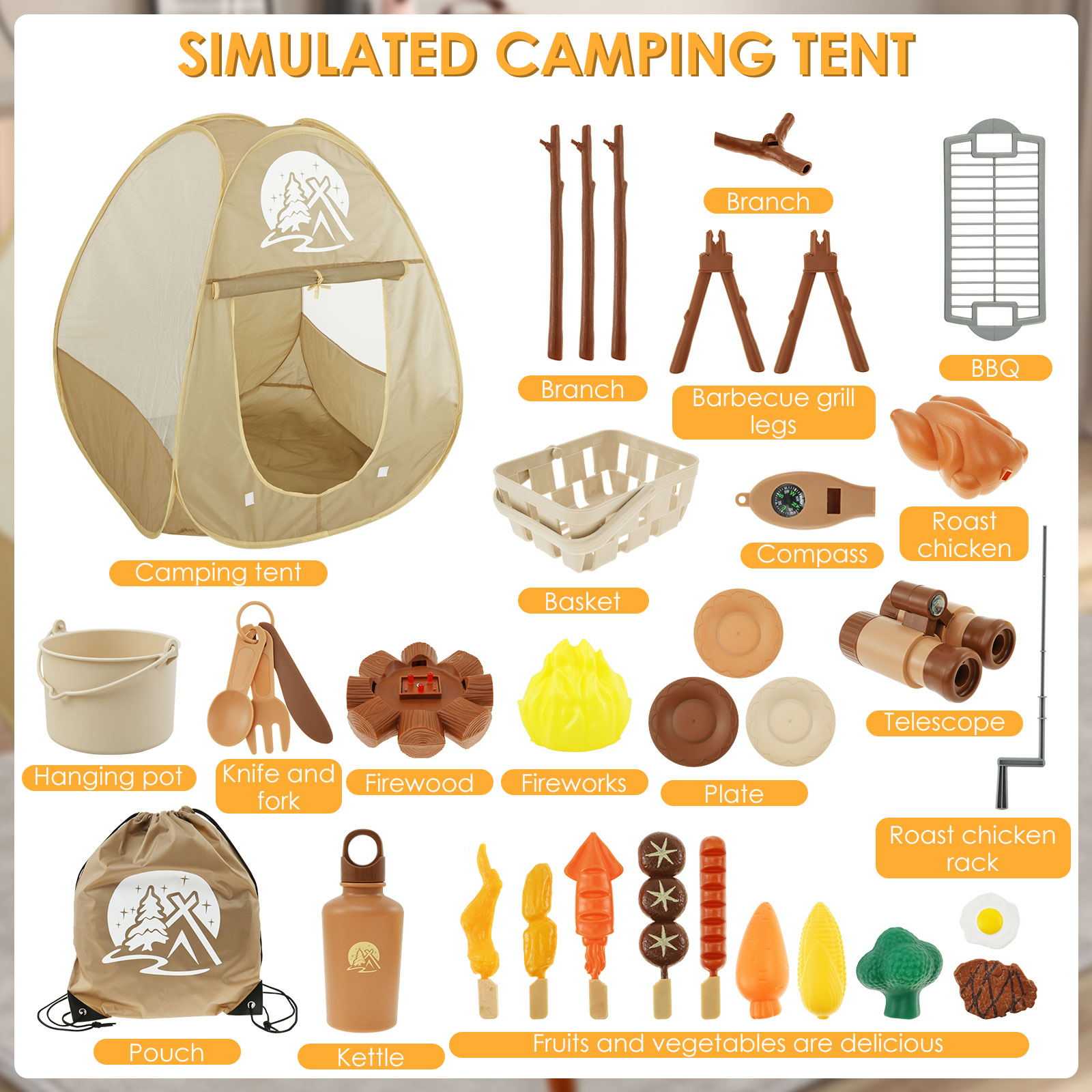 เด็กตั้งแคมป์ชุดของเล่นเต็นท์ป - Outdoor Adventure Kit For Kids บทวิจารณ์และราคา