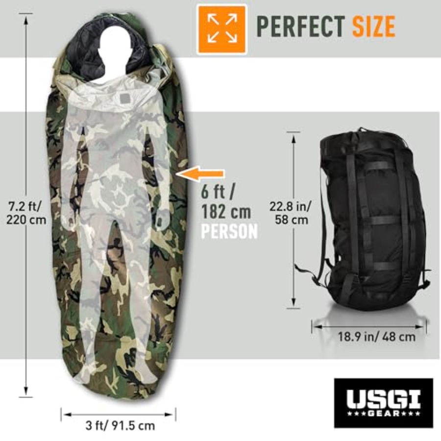ระบบถุงนอนทหารสำหรับอากาศหนาว: - Bivy Sack Lightweight บทวิจารณ์และราคา